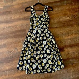 Belle Poque Women's 1950s Retro Vintage Sleeveless A-line Dress Size S